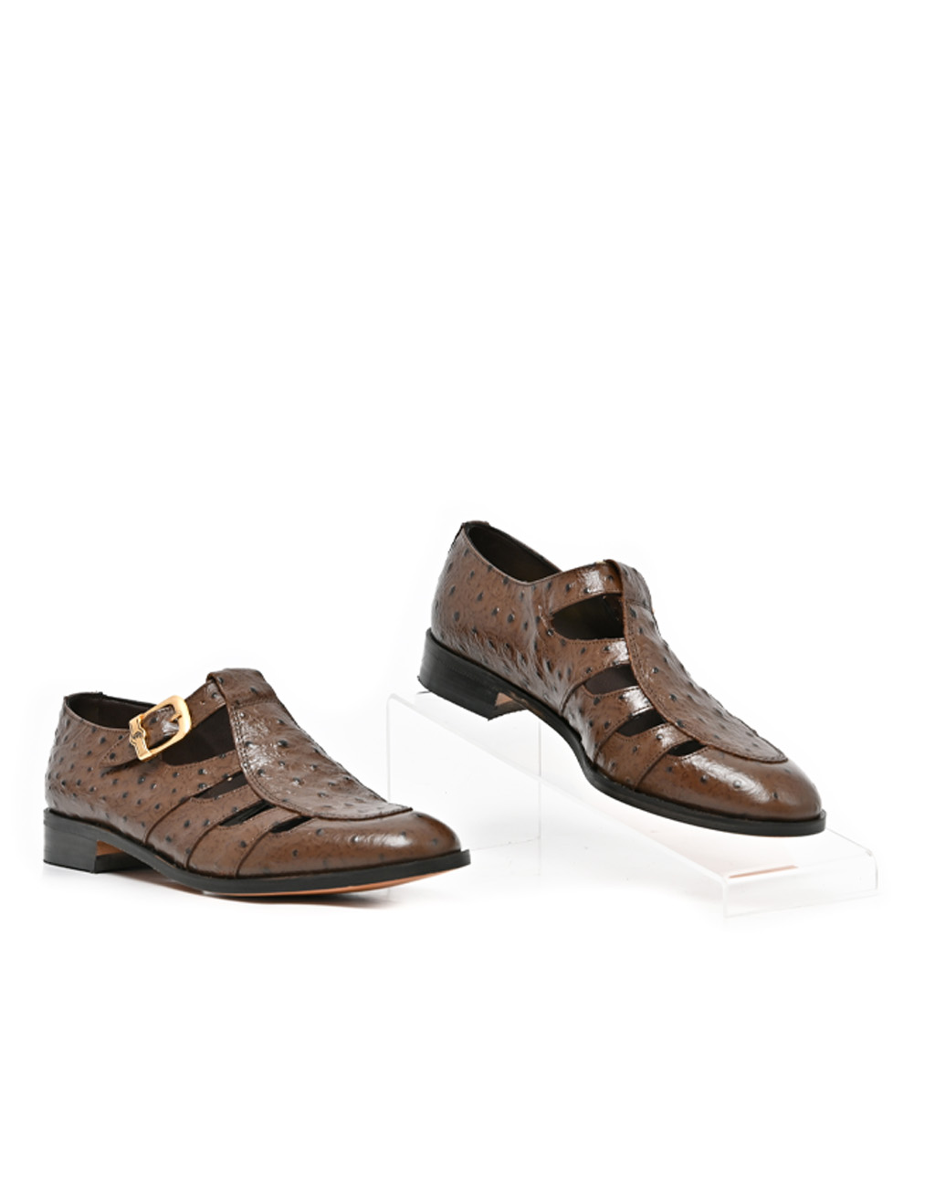 Mens Crockett & Jones, Myles, Formal Brown Sandals – Bolton Shoes