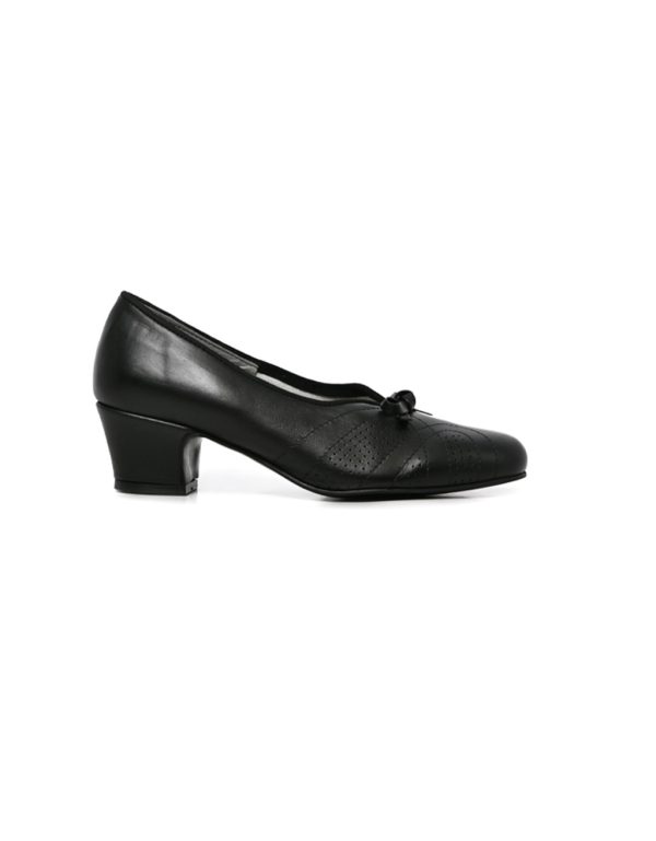 Ladies Young Klinik, Sue, Formal Black Court – Bolton Shoes