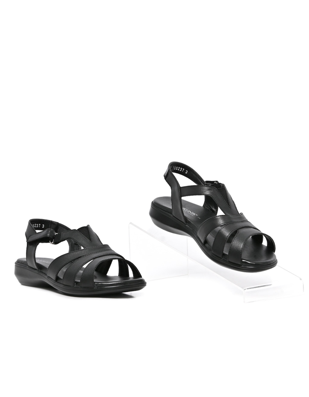 Ladies Young Klinik, Helen, Casual Black Sandals - Bolton Shoes