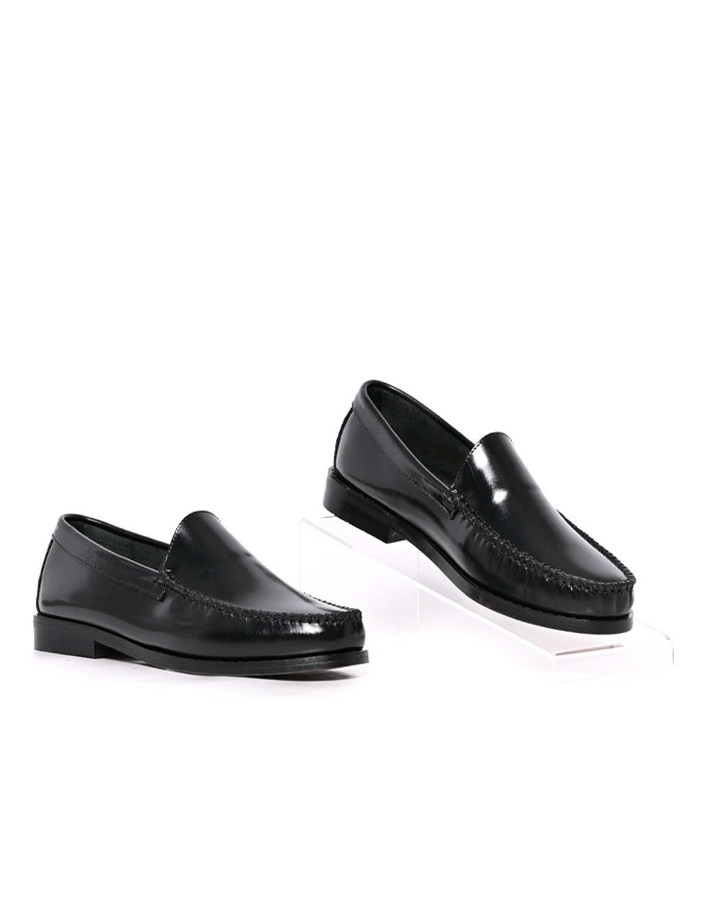 Mens black online moccasins