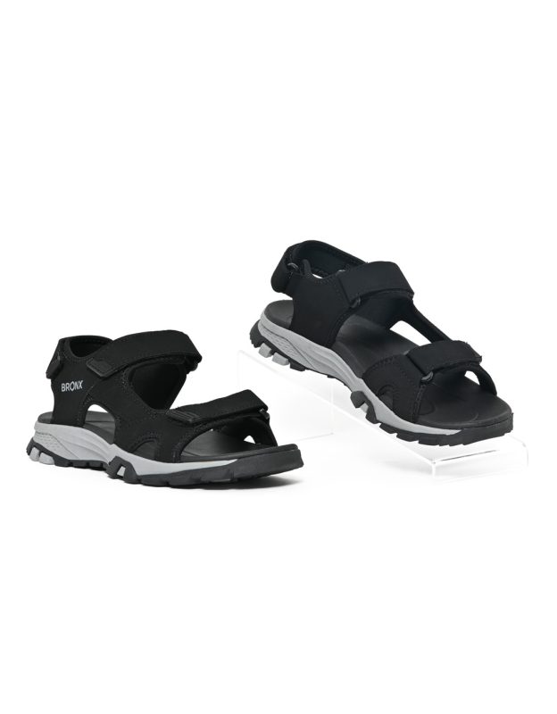 Black Velcro Sandals