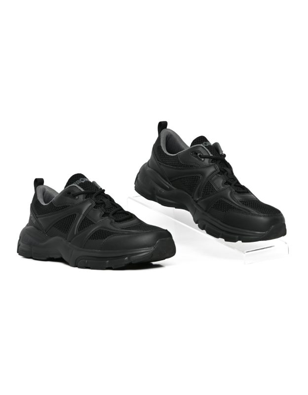 Mens Bronx Atx Casual Black Lace Up