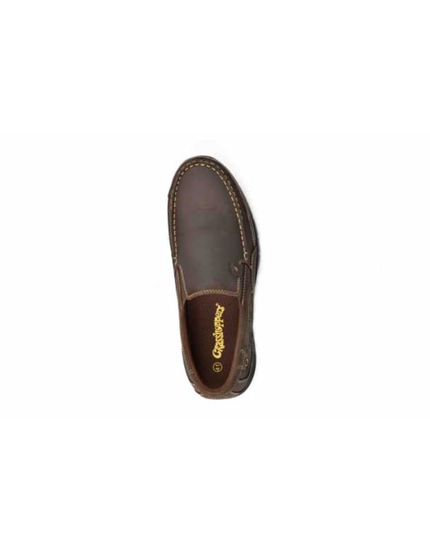 brown loafers