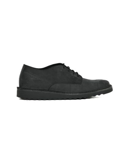 Mens Bronx, Leather Busta, Casual Black Lace Up