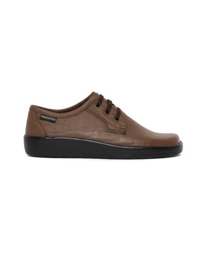 Mens Grasshoppers, Leather Jax, Casual Brown Lace Up